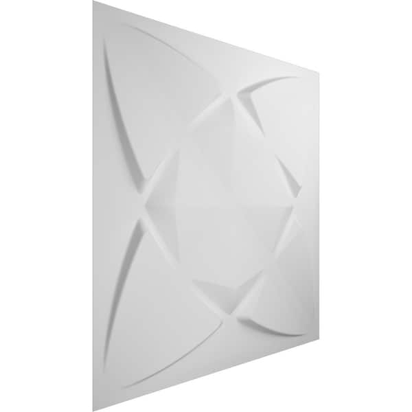 Ekena Millwork 19 5/8in. W x 19 5/8in. H Blossom EnduraWall Decorative 3D Wall Panel, White, 10PK - WP20X20BMWH-CASE-10