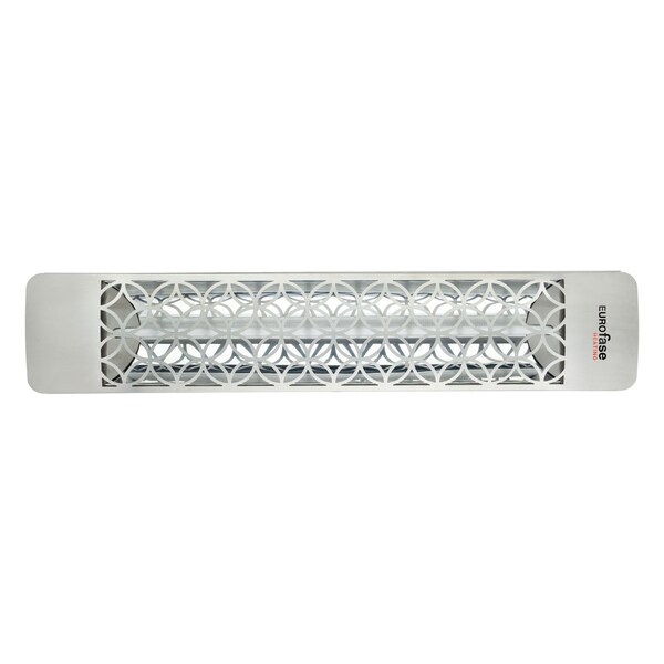 Eurofase 304 SS 39in Single Element 2500W 480V Heater, Stainless Steel, Clover Decor Plate - EF25480S2