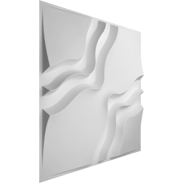 Ekena Millwork 19 5/8in. W x 19 5/8in. H Rogue EnduraWall Decorative 3D Wall Panel, White, 20PK - WP20X20RGWH-CASE-20