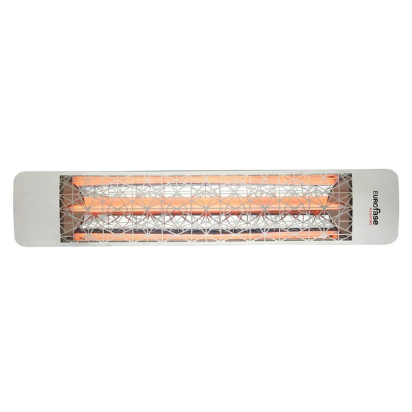 Eurofase 304 SS 39in Single Element 2500W 277V Heater, Stainless Steel, Brix Decor Plate - EF25277S5