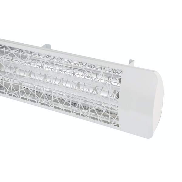 Eurofase SS 39in Dual Element 4000W 240V Heater, White, Astra Decor Plate - EF40240W4