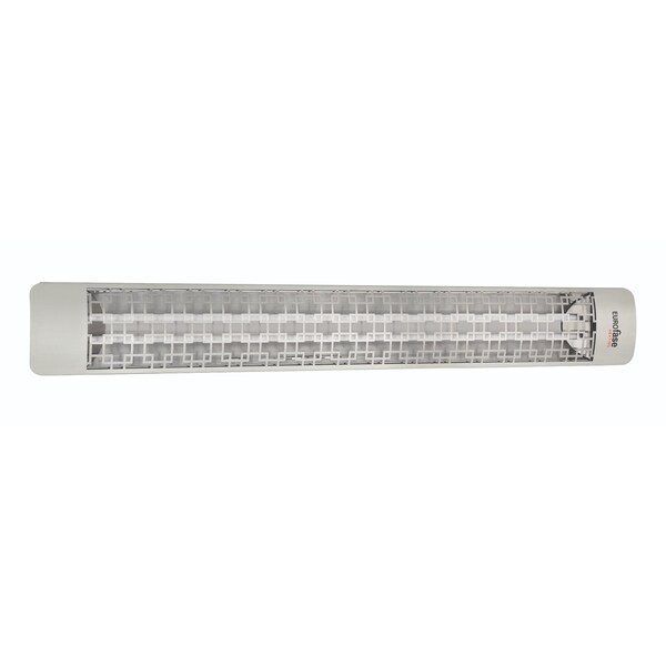 Eurofase SS 61in Dual Element 6000W 277V Heater, Stainless Steel, Brix Decor Plate - EF60277S5