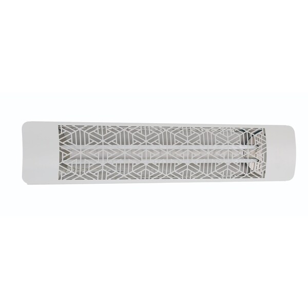 Eurofase SS 39in Dual Element 4000W 277V Heater, White, Mason Decor Plate - EF40277W3