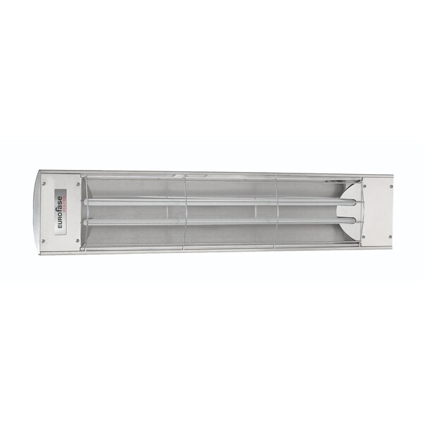 Eurofase SS 39in Dual Element 4000W 240V Heater, Stainless Steel, Standard Decor Plate - EF40240S