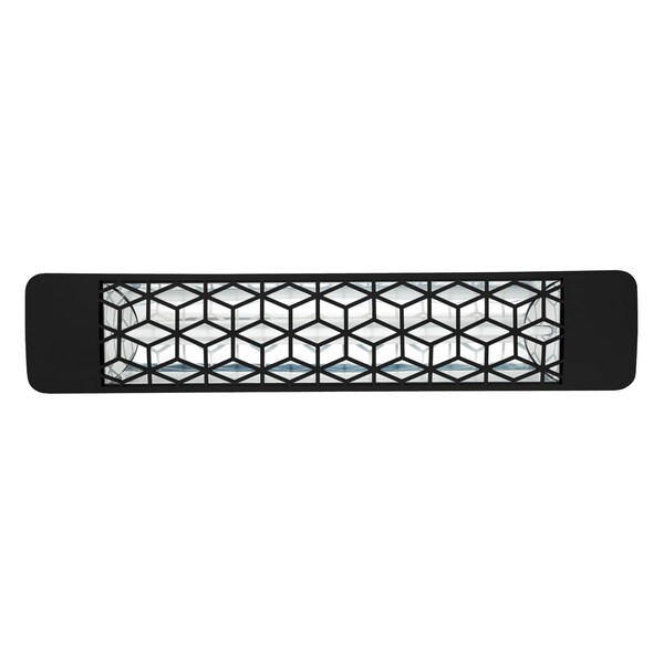 Eurofase 304 SS 39in Single Element 2000W 240V Heater, Black, Stella Decor Plate - EF20240B6