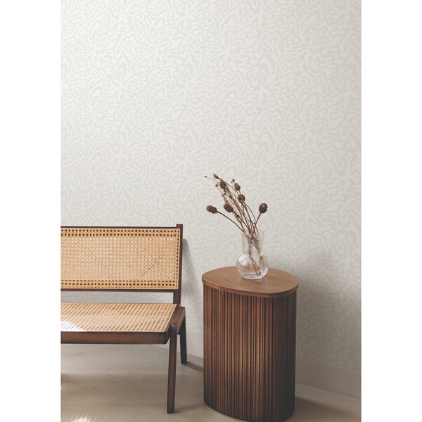 York Wallcoverings Nebulous Cloud Grey and Gold Wallpaper - AG2023