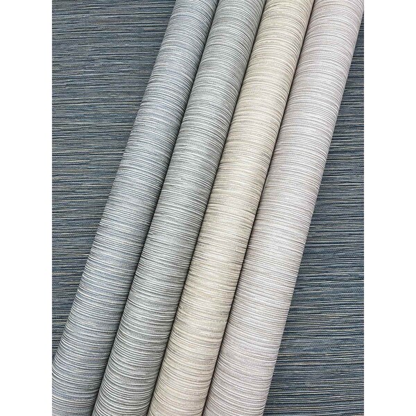 York Wallcoverings Grass Roots Blue Grey Wallpaper - ND3037N