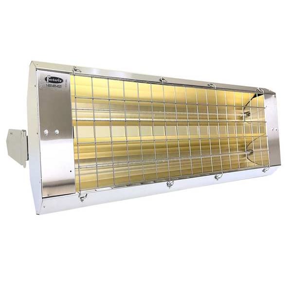 Fostoria Infrared Quartz Electric Heater, 1 Phase, Stainless Steel, 480V AC - P-60-462-THSS
