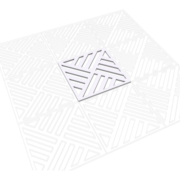 Ekena Millwork Small Allen Decorative Fretwork Wall Panels in Architectural Grade PVC, 11 3/8"W x 11 3/8"H x 3/8"T - WALP12X12ALL
