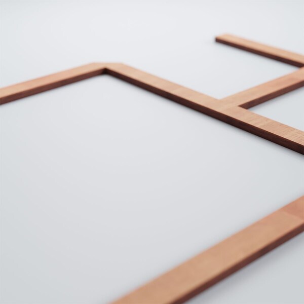Ekena Millwork Medium Burnett Decorative Fretwork Wood Wall Panels, Cherry, 28 7/8"W x 15 3/8"H x 3/8"T - WALW16X16X0375BURCH