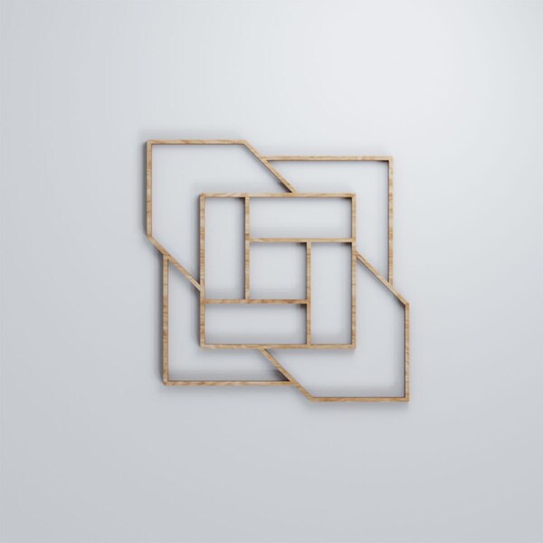 Ekena Millwork Small Loveland Decorative Fretwork Wood Wall Panels, Red Oak, 11 3/8"W x 11 3/8"H x 3/8"T - WALW12X12X0375LLDRO