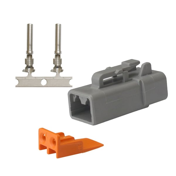 Pacer Group Kit de Reparación de Conector Deutsch Pacer DTP - 14-12 AWG 2 Posiciones - TDTP06F-2RS