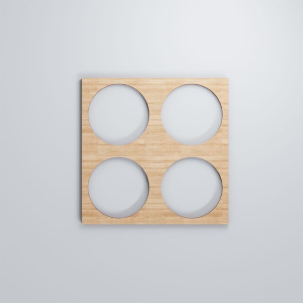 Ekena Millwork Small Wembley Decorative Fretwork Wood Wall Panels, Alder, 11 3/8"W x 11 3/8"H x 3/8"T - WALW12X12X0375WEMAL