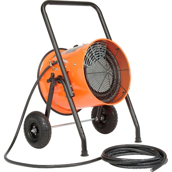 Global Industrial Portable Salamander Heater, Adjustable Thermostat, 480V, 3 Phase, 15000W - 653672