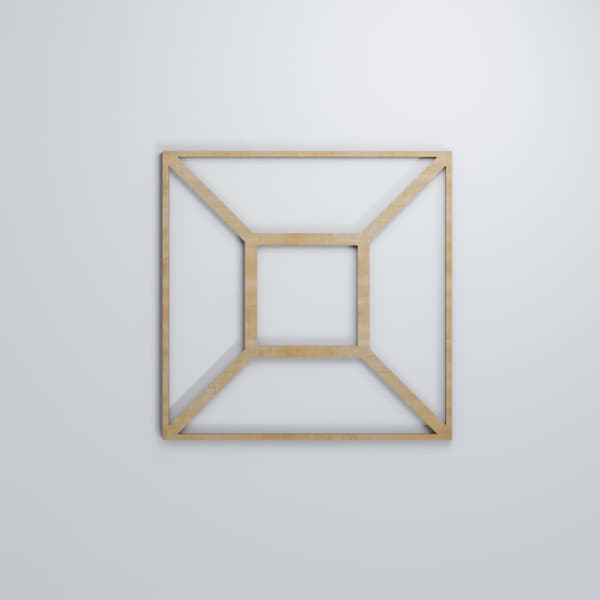 Ekena Millwork Medium Marion Decorative Fretwork Wood Wall Panels, Birch, 15 3/8"W x 15 3/8"H x 3/8"T - WALW16X16X0375MARBI