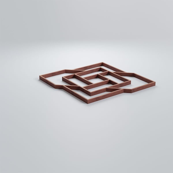 Ekena Millwork Extra Small Loveland Decorative Fretwork Wood Wall Panels, Wood, 7 3/8"W x 7 3/8"H x 3/8"T - WALW08X08X0375LLDMF