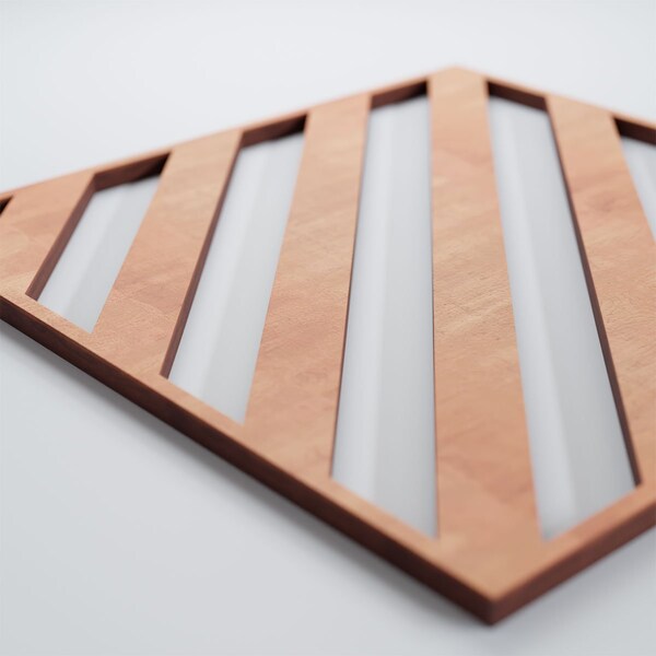 Ekena Millwork Small Rothwell Decorative Fretwork Wood Wall Panels, Cherry, 11 3/8"W x 11 3/8"H x 3/8"T - WALW12X12X0375RTWCH