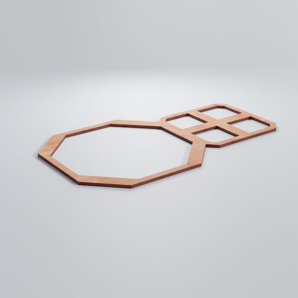 Ekena Millwork Medium Johnston Decorative Fretwork Wood Wall Panels, Cherry, 25 3/4"W x 15 3/8"H x 3/8"T - WALW16X16X0375JHNCH