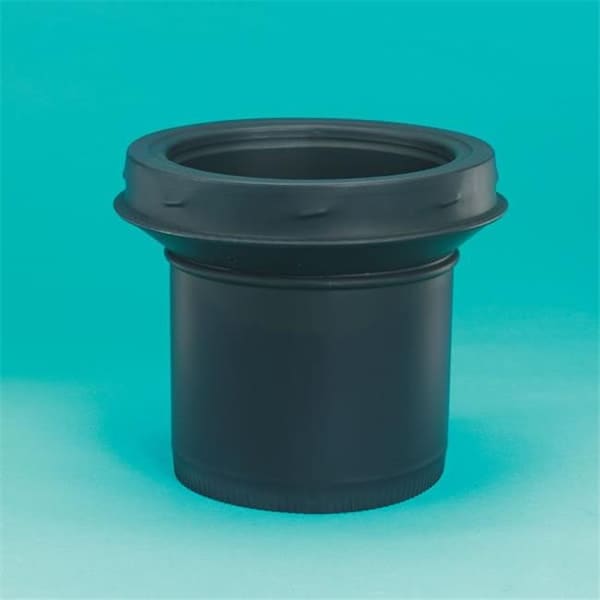 Integra Miltex Selkirk Corporation JSC6ASE 6 Inch  Model DSP Double-Wall Stovepipe Adaptor Stovepipe To Chimney  Stainless Steel Painted Black - 77690