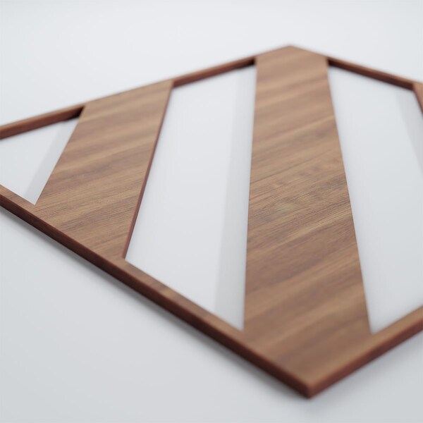 Ekena Millwork Medium Strymon Decorative Fretwork Wood Wall Panels, Walnut, 15 3/8"W x 15 3/8"H x 3/8"T - WALW16X16X0375STRWA