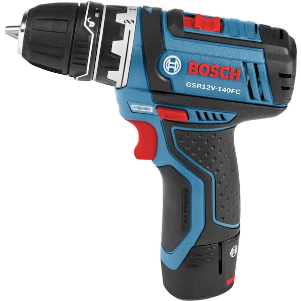 Bosch Flexiclick Drill, 1/2 in, 12V DC, Cordless Drill - GSR12V-140FCB22 + GLI12V-300N