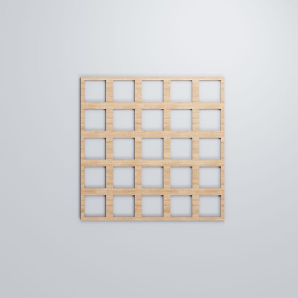 Ekena Millwork Large Manchester Decorative Fretwork Wood Wall Panels, Alder, 23 3/8"W x 23 3/8"H x 3/8"T - WALW24X24X0375MNCAL
