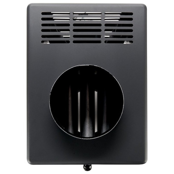 Magic Heat Magic Heat MH-6R Heat Reclaimer, 8000 to 30000 Btu, Black, For 6 in Bottom Crimp Chimney Systems - MH-6R
