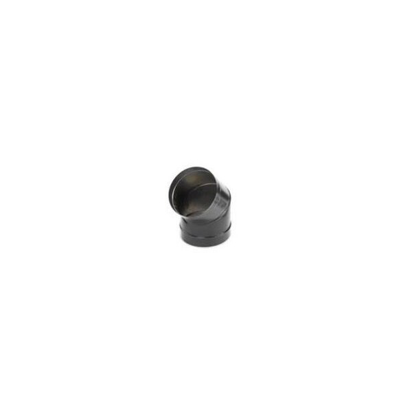 Integra Miltex M & G Duravent 6DBK-E45 6 Inch  Dura-black 24-ga Welded Black Stovepipe  45 Deg Sectioned  Nonadjustable Elbow - 69020