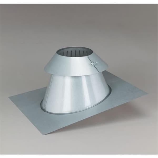 Integra Miltex Selkirk Corporation JSC6AAF 6 Inch  Superpro Flashing  0/12-6/12 Pitch With Storm Collar  Galvalume - 77666