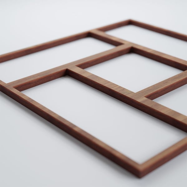 Ekena Millwork Small Sheffield Decorative Fretwork Wood Wall Panels, Walnut, 11 3/8"W x 11 3/8"H x 3/8"T - WALW12X12X0375SHFWA