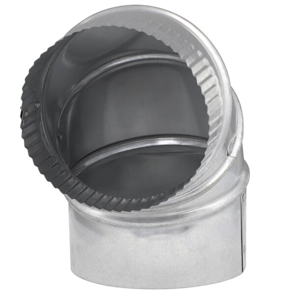 Imperial Mfg Imperial 5 in. D X 5 in. D Adjustable 90 deg Galvanized Steel Furnace Pipe Elbow - GV0288-C