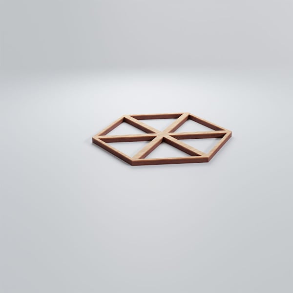 Ekena Millwork Extra Small Pendleton Decorative Fretwork Wood Wall Panels, Alder, 7 3/8"W x 8 1/2"H x 3/8"T - WALW08X08X0375PENAL