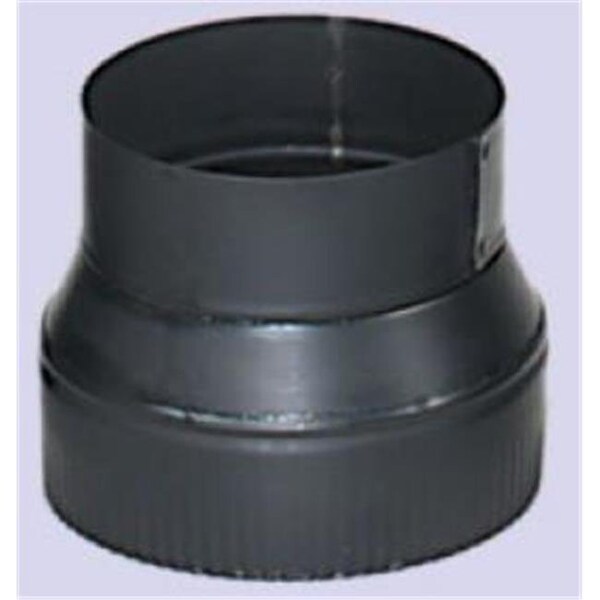 Integra Miltex Imperial Manufacturing Group BMOO63 24-ga Snap-Lock Black Stovepipe 8 Inch  To 7 Inch  Reducer  Crimp On Large End - 73465