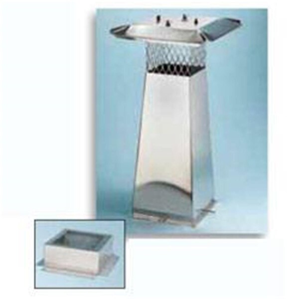 Fondo 13 x 13 in. Stainless Steel Flue Extension with 34 in. High Performance - FO1707535