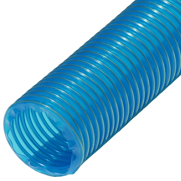 Rubber-Cal "PVC Flexduct" General Purpose - 10" ID x 25' (Fully Stretched) - Blue - 01-203