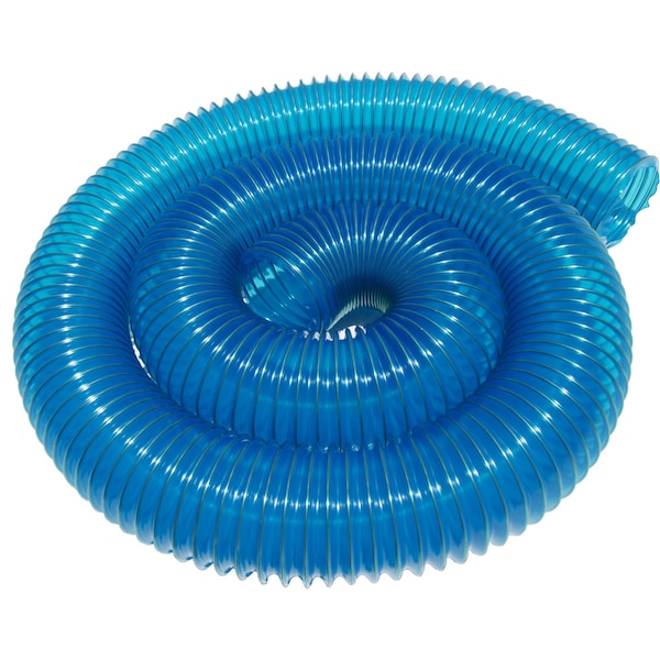 Rubber-Cal "PVC Flexduct" General Purpose - 10" ID x 25' (Fully Stretched) - Blue - 01-203