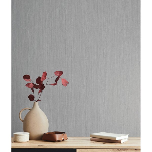 York Wallcoverings Smooth as Silk Grey and Blue Wallpaper - ND3017N