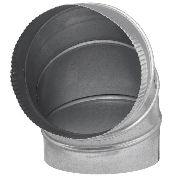 Imperial Mfg Imperial 8 in. D X 8 in. D Adjustable 90 deg Galvanized Steel Furnace Pipe Elbow - GV0301-C