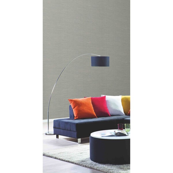 York Wallcoverings Ramie Weave Blue Wallpaper - CD1039N