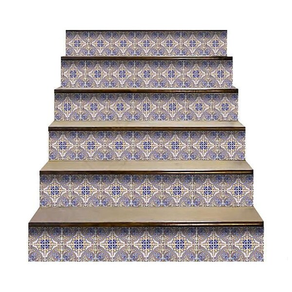 Homeroots 6 x 6 in. Blue Taupe Nova Removable Peel & Stick Tiles - 400222