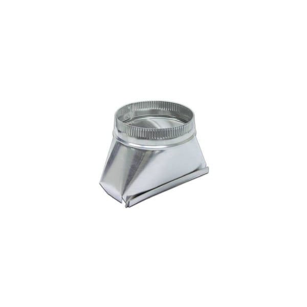 Lambro Aluminum HVAC Duct Pipe Transition Fitting, 5-In. Round - 136