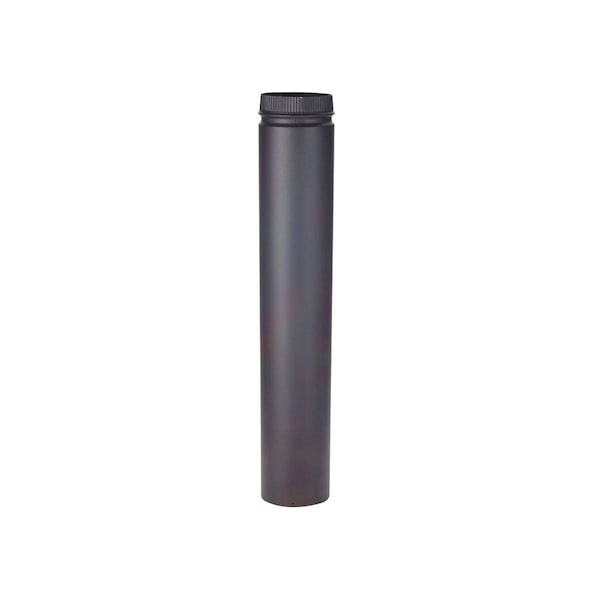 Selkirk Sure-Temp 6 In. x 36 In. Fixed Double Wall Smoke Pipe Black - DSP6P36-1