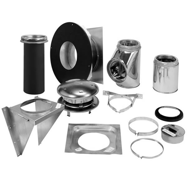 Flowers First Selkirk Corporation 8T-TWK 8 Inch Ultra-Temp Through-The-Wall Kit Stainless 8-inch inner diameter - FL3370381