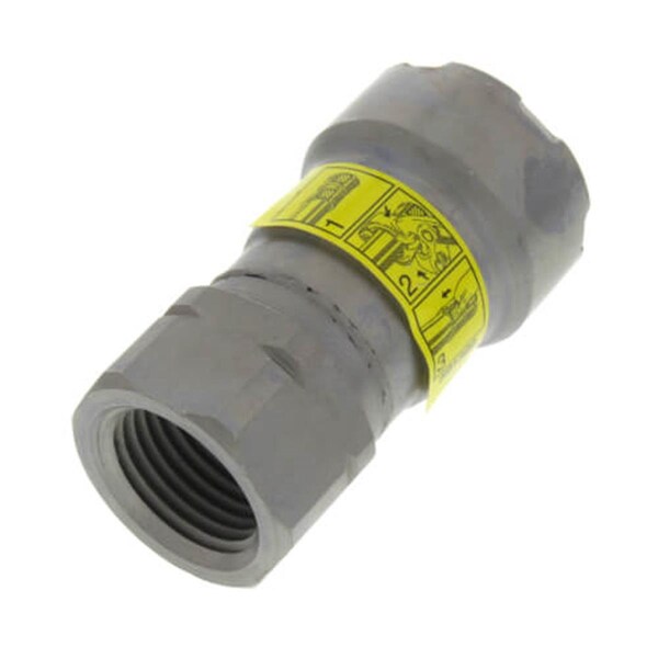 Escenografia 0.5 in. Steel Adapter MegaPressG, P X FPT Pipe Fitting, Black - ES2934427