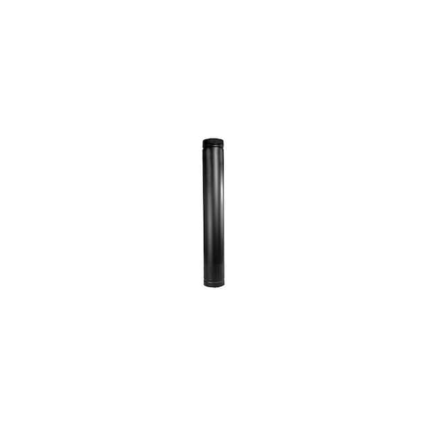 Selkirk Telescopic Stove Pipe, Double Wall, Black Matte Finish, Adjusts 38-68-In. x 8-In. - DSP8TL
