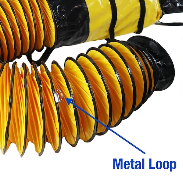 Rubber-Cal Porta-Duct Yellow 12in - 01-216-12