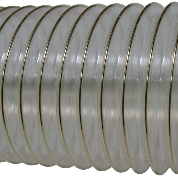 Rubber-Cal XPV 708, PV Flexible Duct, Clear, 1IN ID x 5FT - 23-190-1-5