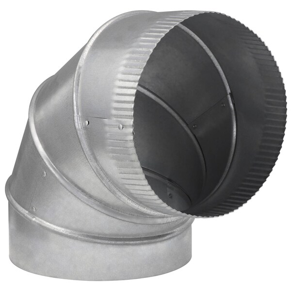 Imperial Imperial 9 in. D X 9 in. D Adjustable 90 deg Galvanized Steel Furnace Pipe Elbow - GV0305-C