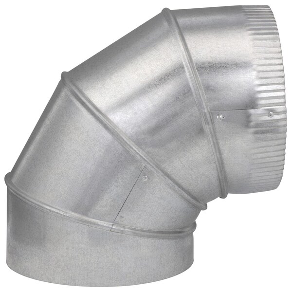 Imperial Imperial 9 in. D X 9 in. D Adjustable 90 deg Galvanized Steel Furnace Pipe Elbow - GV0305-C