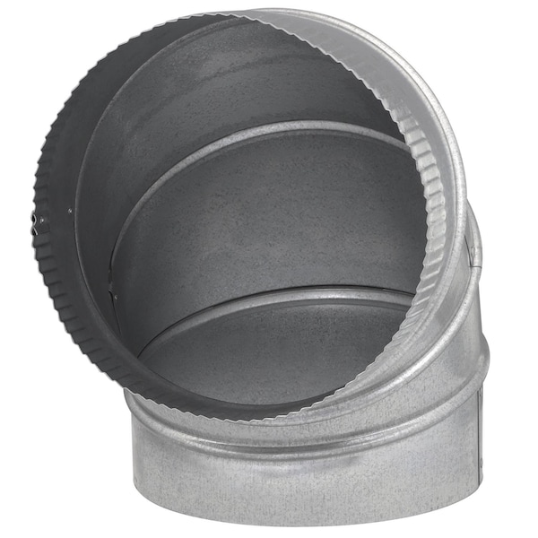 Imperial Imperial 9 in. D X 9 in. D Adjustable 90 deg Galvanized Steel Furnace Pipe Elbow - GV0305-C